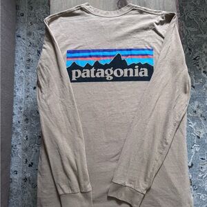 Patagonia Beige Long Sleeve Tee